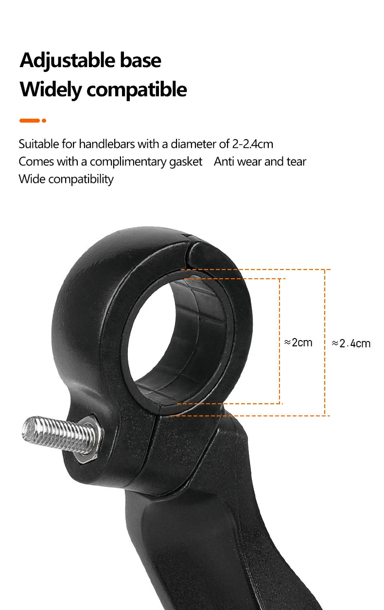 Rétroviseur de vélo HD en acier inoxydable