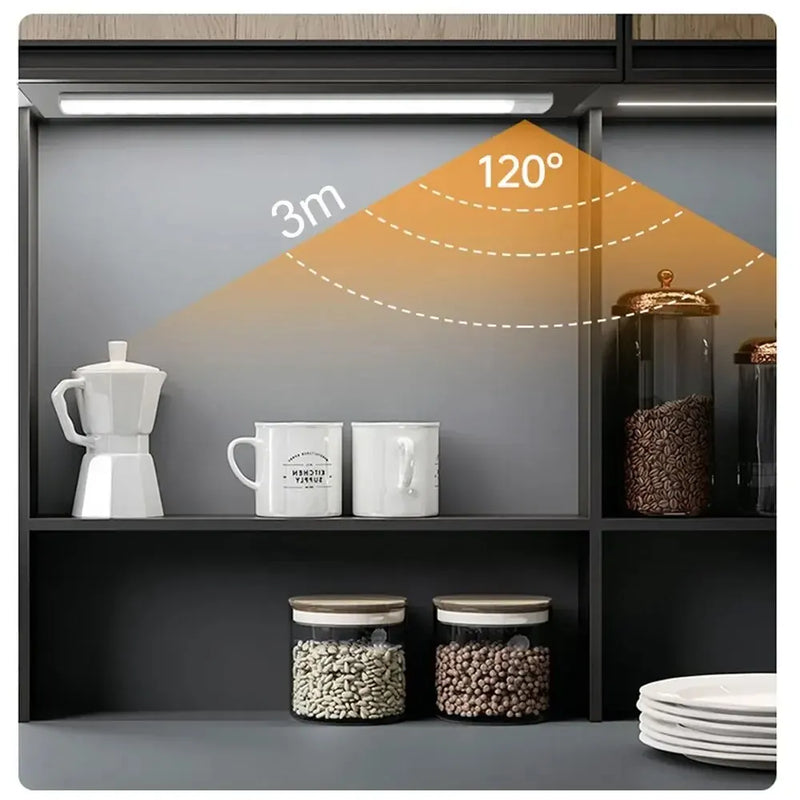 Lumières d'armoire à LED avec capteur de mouvement, USB sans fil- livraison gratuite