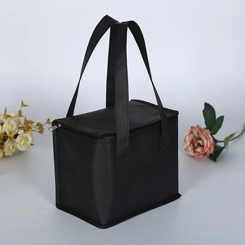 Sac isotherme Portable pour déjeuner, isolation pliante, sac de glace pour pique-nique, sac thermique pour aliments, porte-boissons, sacs isolés, sac de livraison de nourriture