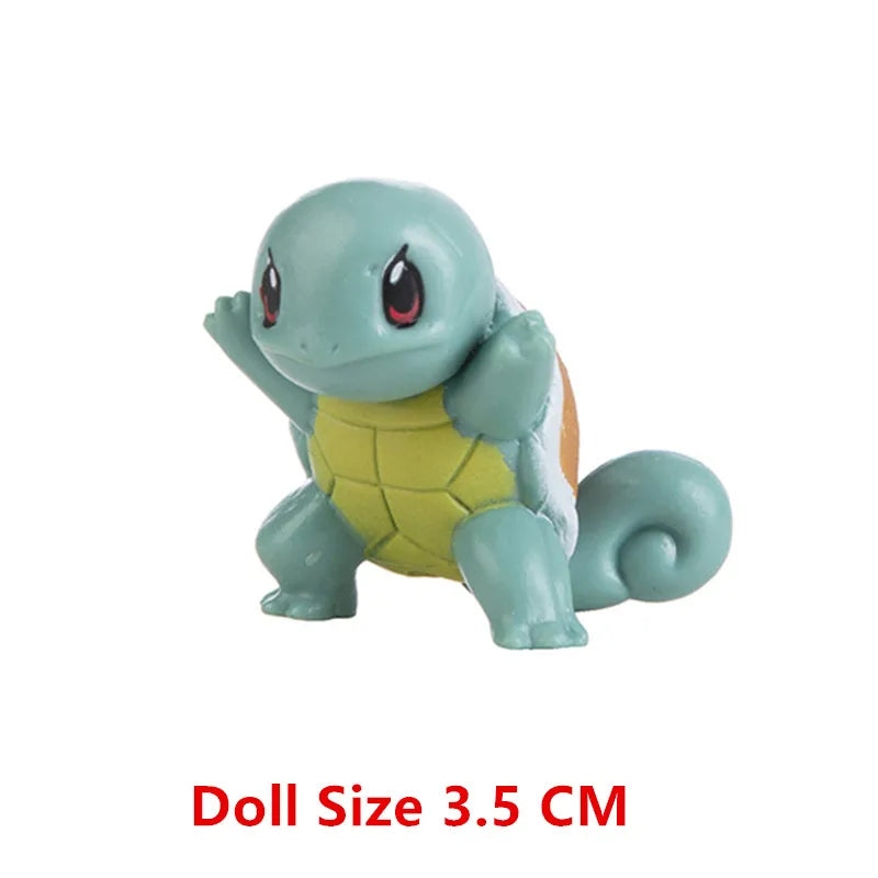 Pokemon 4-13Cm nouveaux dessins animés film figurine Pikachu Mewtwo Charmander Blastoise Gurado modèle d'action pour animaux de compagnie jouet cadeaux