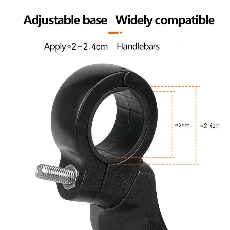Rétroviseur de vélo HD en acier inoxydable