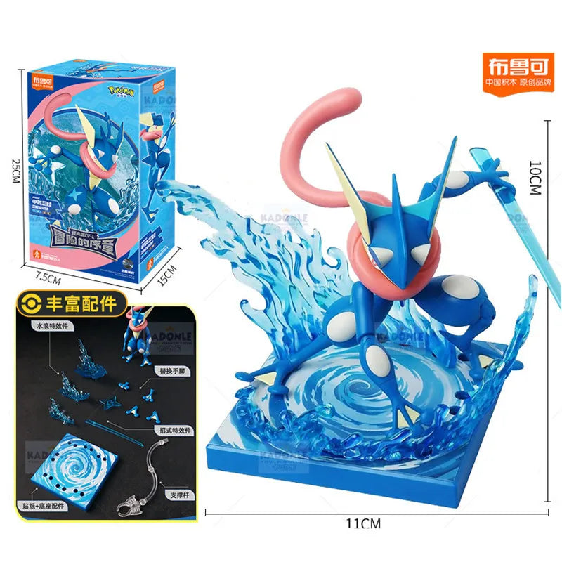 BLOKEES Original POKEMON blocs de construction Pikachu Charmander Psycanard Sprigatito Eevee Lucario Pokémon figurine jouets cadeau