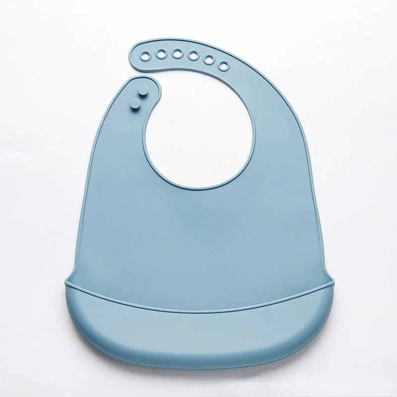 Bavoir bébé réglable imperméable bavoirs bébés doux comestible Silicone nouveau-né salive dégoulinant serviette bave enfants écharpe sans BPA