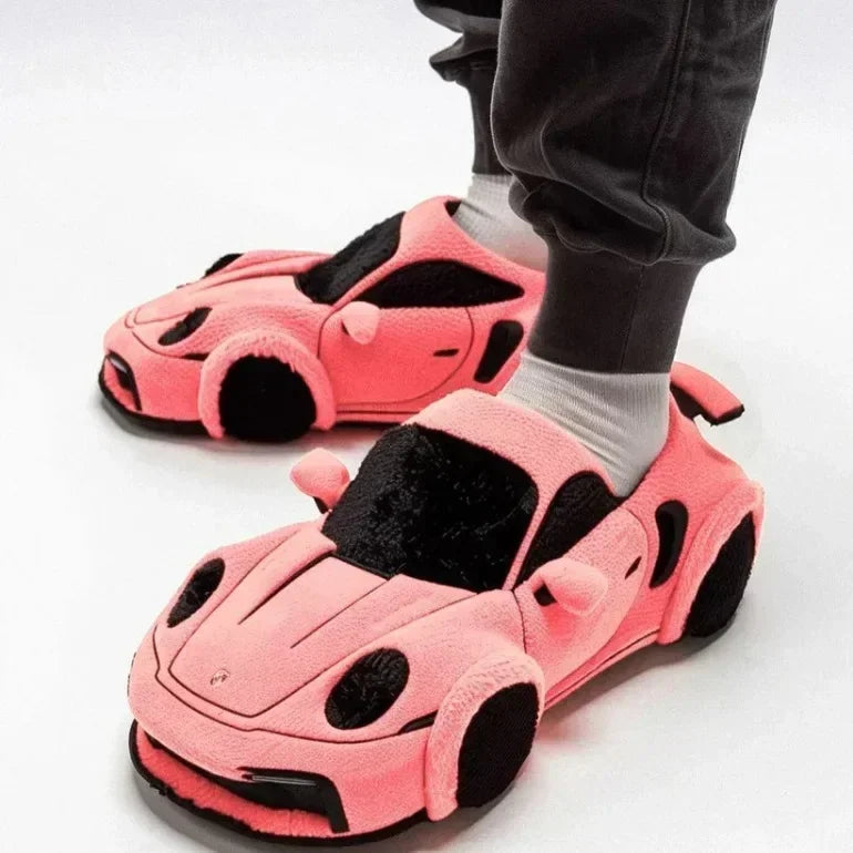 2025 nouveau pour BMW Porsche course pantoufles en peluche jouet chaussures en coton