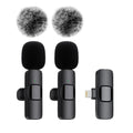 Microphone Lavalier sans fil pour iPhone et Android, mini micro statique, audio et vidéo, ordinateur portable, jeux en direct, téléphone portable, nouveau