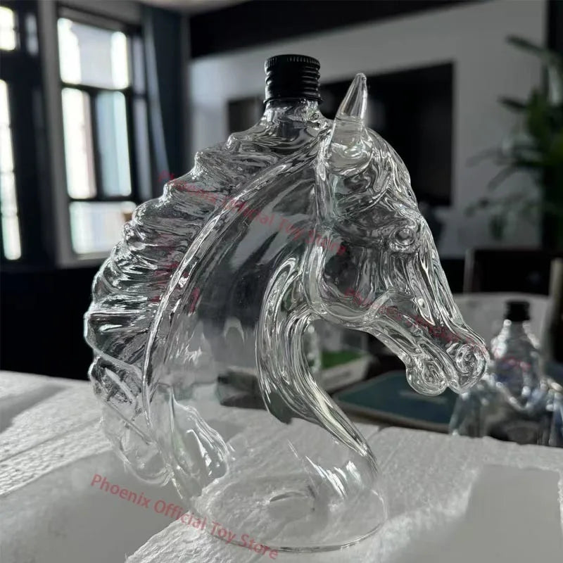 Bouteille de whisky requin drôle, tortue au doigt du milieu, carafe en verre, décoration de maison, bouteille de vin animale, jouet de Collection de statues