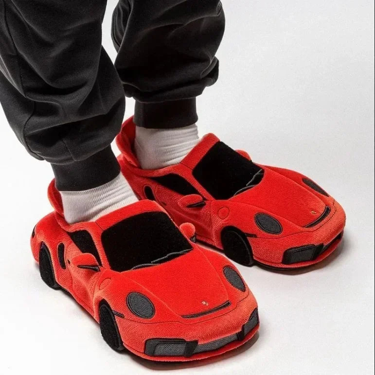 2025 nouveau pour BMW Porsche course pantoufles en peluche jouet chaussures en coton