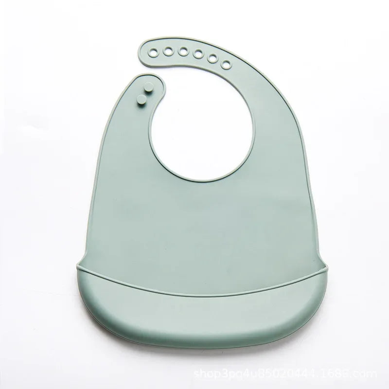 Bavoir bébé réglable imperméable bavoirs bébés doux comestible Silicone nouveau-né salive dégoulinant serviette bave enfants écharpe sans BPA