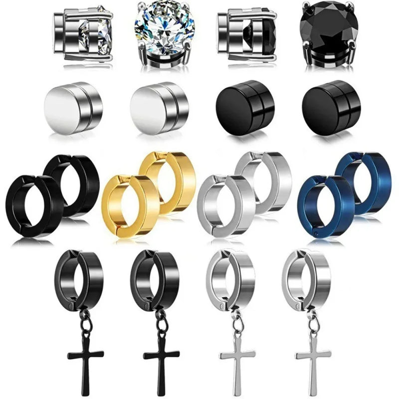 Ensemble de clous d'oreilles magnétiques