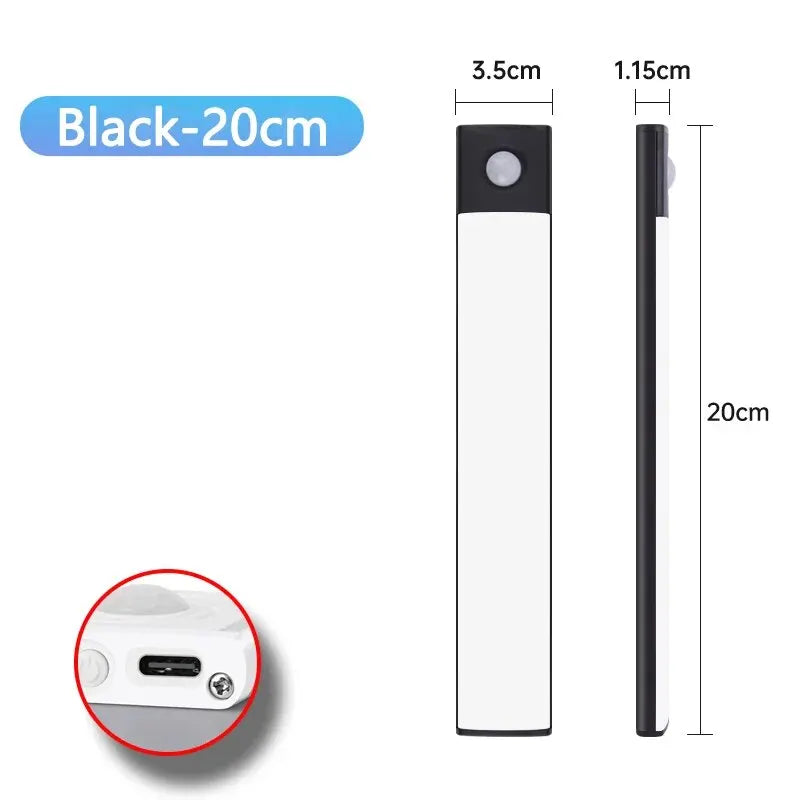 Lumières d'armoire à LED avec capteur de mouvement, USB sans fil- livraison gratuite