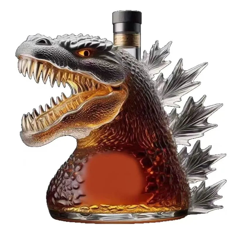 Bouteille de whisky requin drôle, tortue au doigt du milieu, carafe en verre, décoration de maison, bouteille de vin animale, jouet de Collection de statues