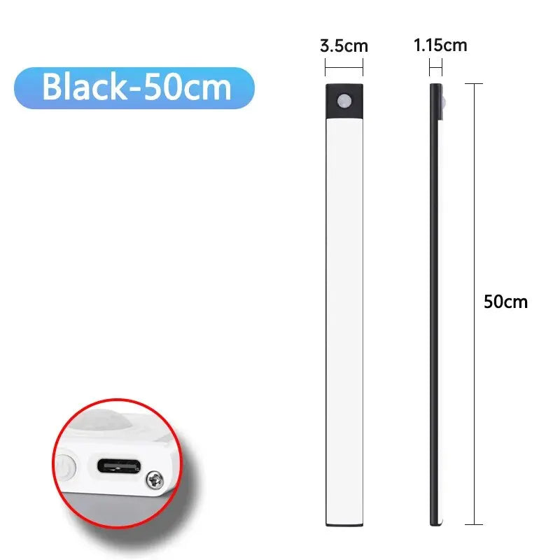 Lumières d'armoire à LED avec capteur de mouvement, USB sans fil- livraison gratuite