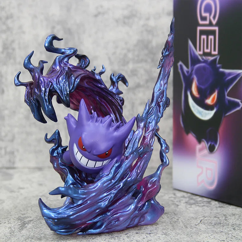 19cm Pokemon Gengar Anime Figure fantôme griffe figurine jeu Statue PVC à collectionner Kawaii modèle cadeaux bureau décor poupées jouets