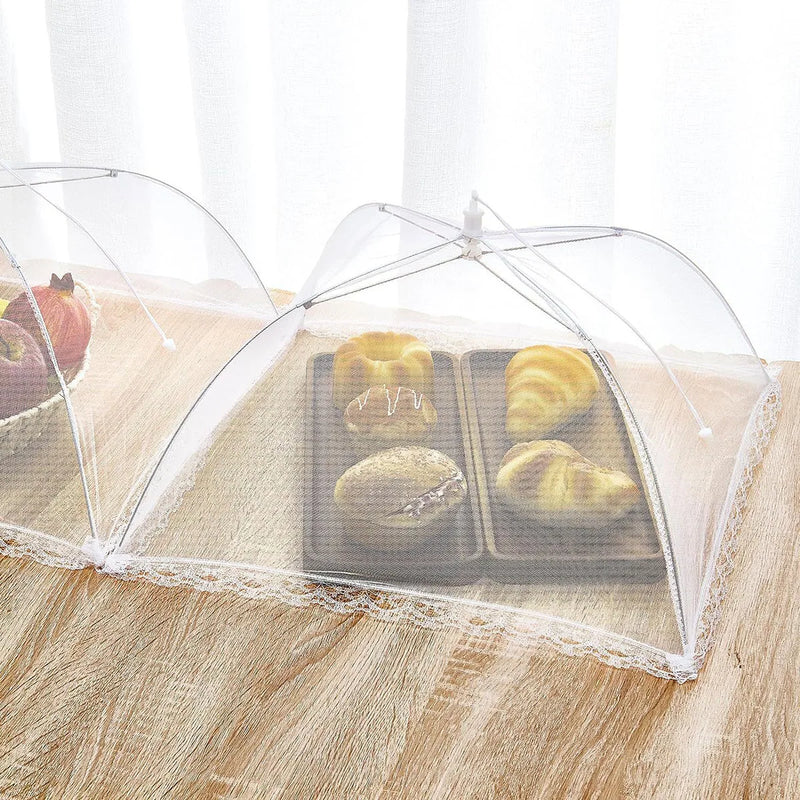 Couverture alimentaire en maille pliable et lavable, couverture de Tables anti-insectes