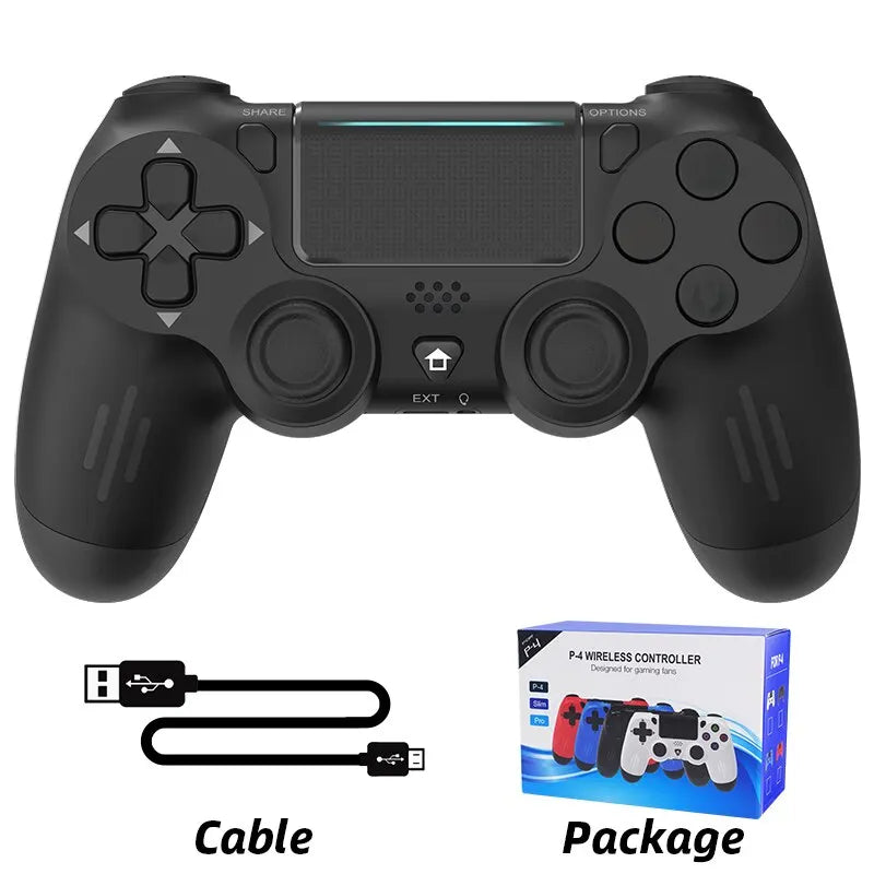 DATA FROG-Manette de jeu sans fil compatible Bluetooth, manette de jeu pour PS4