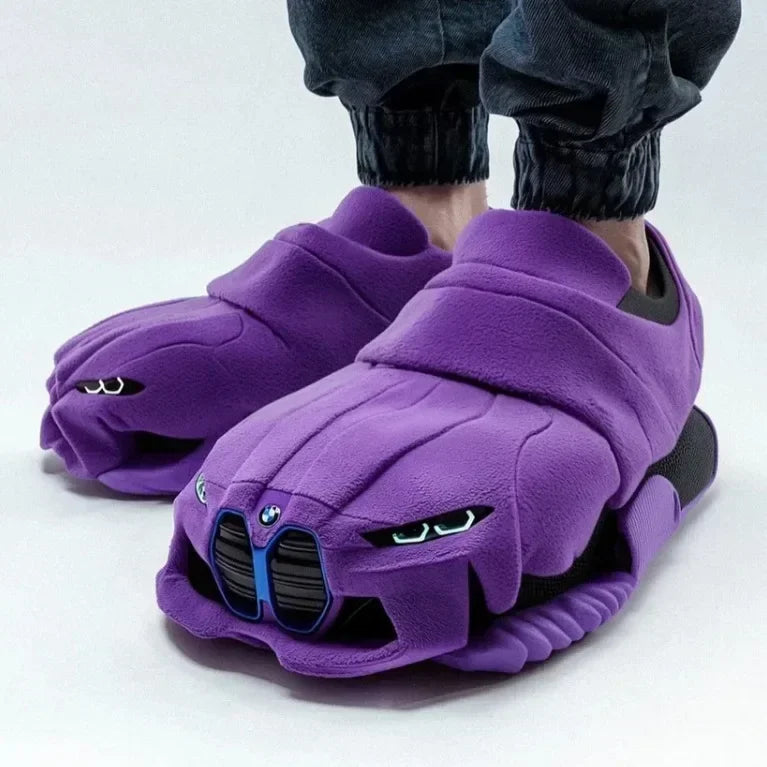 2025 nouveau pour BMW Porsche course pantoufles en peluche jouet chaussures en coton