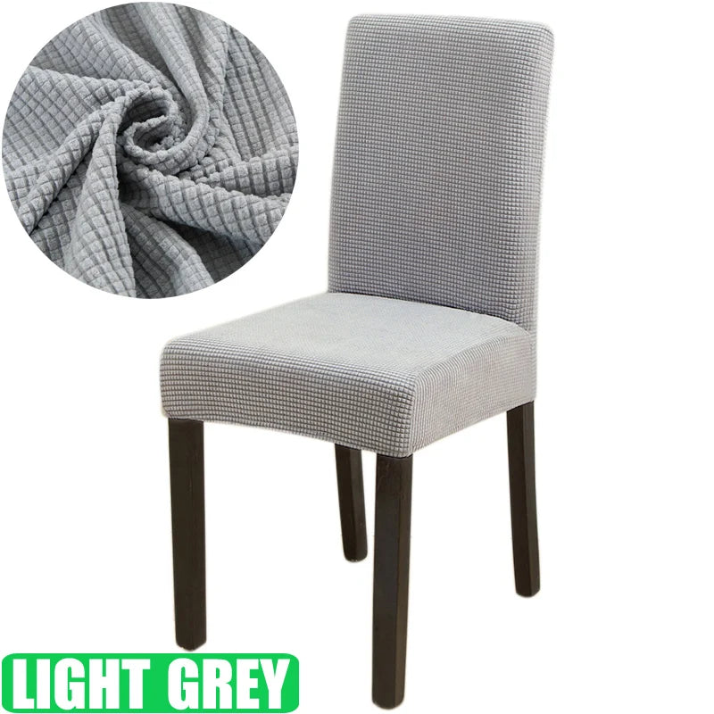 Housse de chaise de salle à manger élastique, extensible et épaisse, en Jacquard, pour salle à manger, cuisine, hôtel, Banquet de mariage