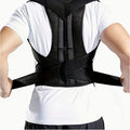 Correcteur de Posture pour adultes, attelle de soutien Invisible pour le dos, Fiber de Polyester noire, lisseur supérieur réglable pour le dos, 1 pièce