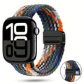 Braided Nylon Apple Watch Band with Magnetic Clasp – Adjustable, Breathable, Sweat-Resistant Strap for Series 10/9/8/7/6/5/4/3/2/1 SE, Fits 38mm to 49mm, Unisex Design for Men and Women, Magnetic Watch Band | Braided Design