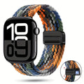 Braided Nylon Apple Watch Band with Magnetic Clasp – Adjustable, Breathable, Sweat-Resistant Strap for Series 10/9/8/7/6/5/4/3/2/1 SE, Fits 38mm to 49mm, Unisex Design for Men and Women, Magnetic Watch Band | Braided Design